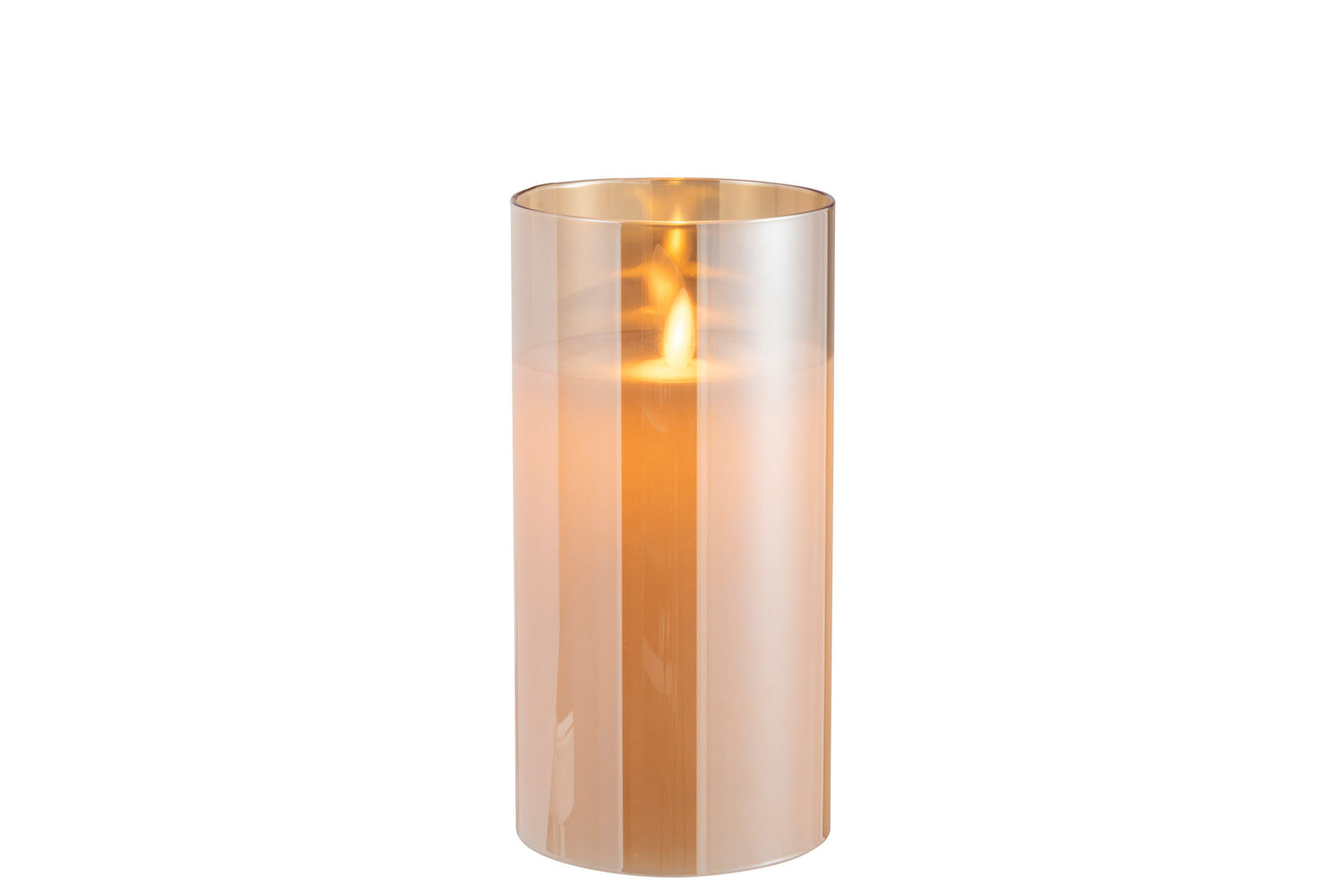 Ledlamp Blinkend Glas Goud Medium