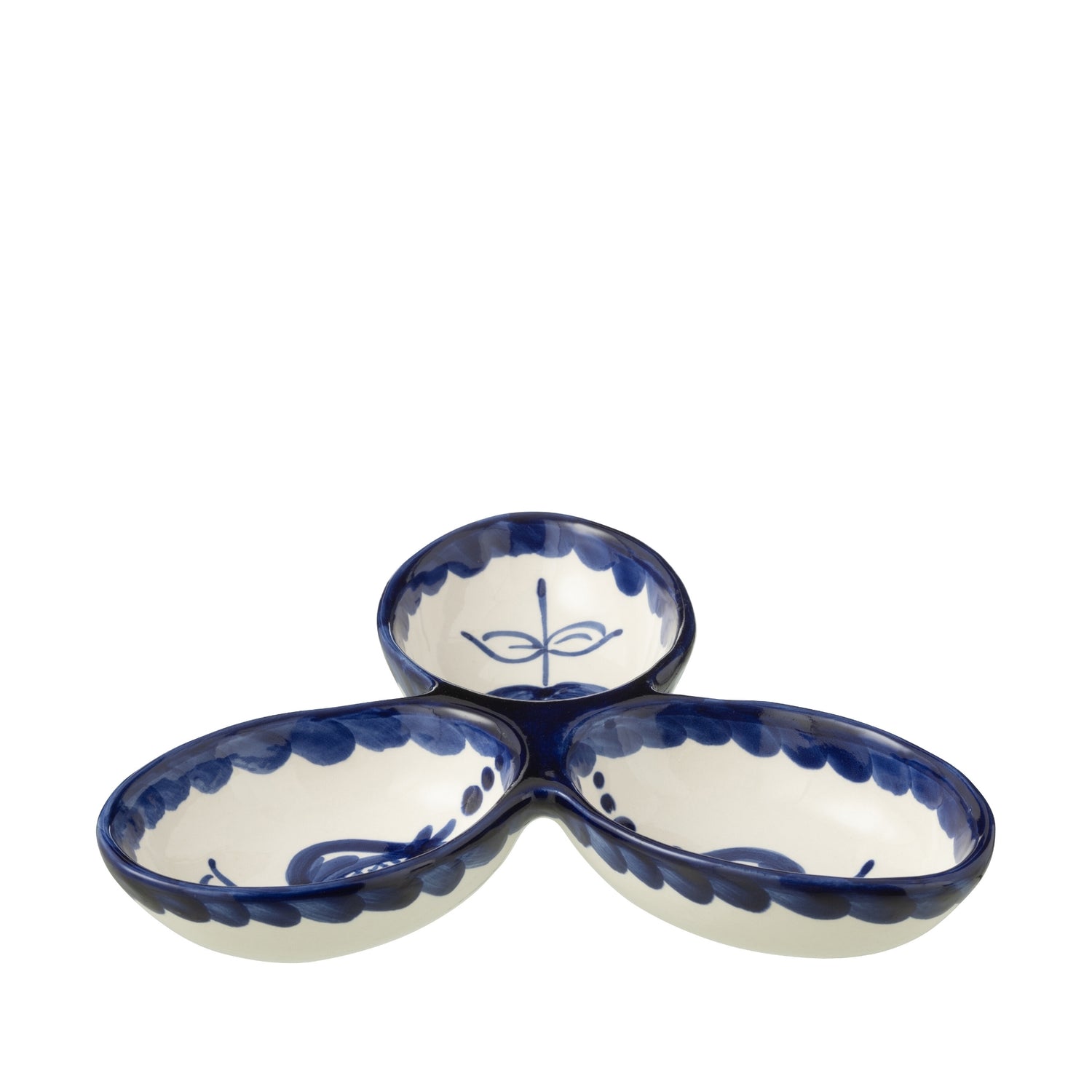 Apero Bakjes Granada Motief Cobalt Blauw/Wit Keramiek J-Line