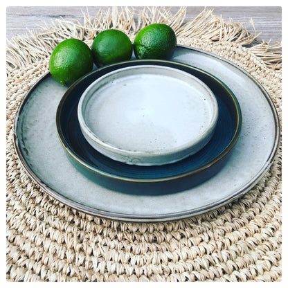 De Fringe Raffia Placemat Rond - Naturel Bazar Bizar