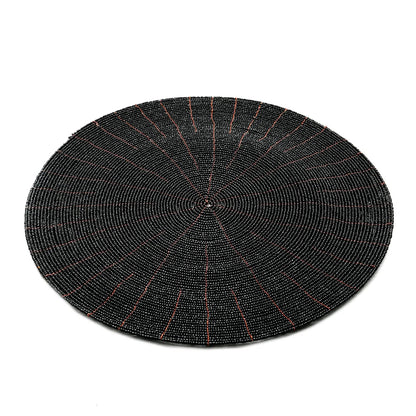 De Beaded Placemat - Zwart