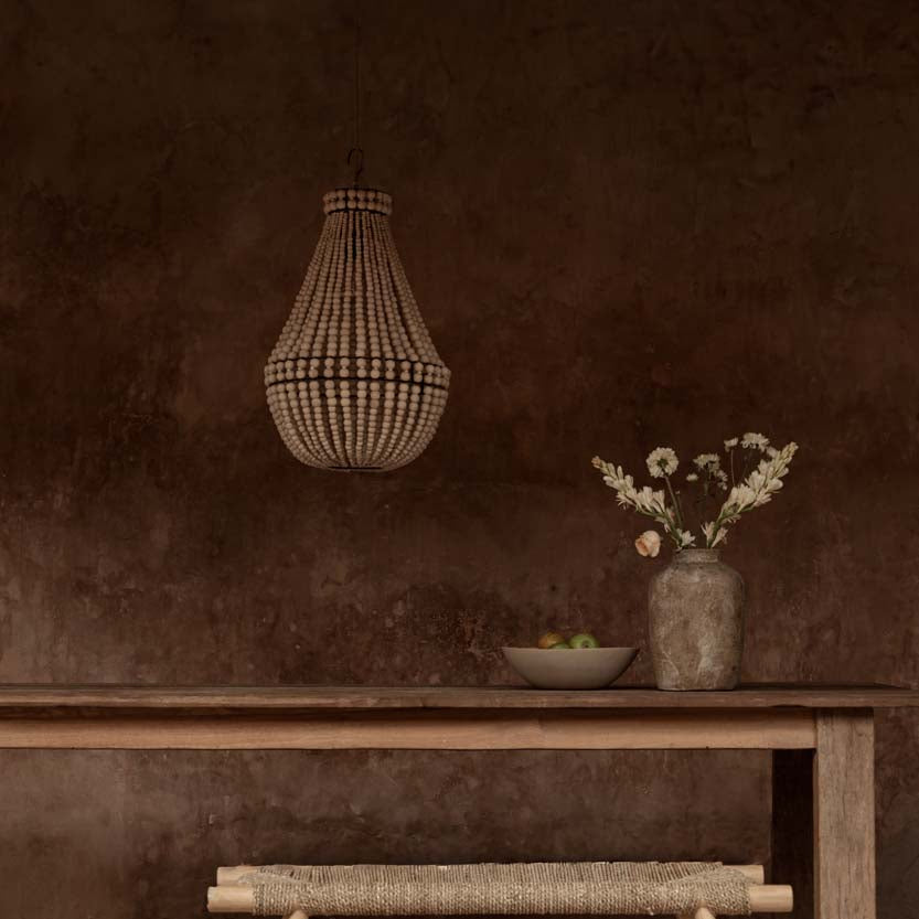 Kroonluchter Teardrop Naturel Medium Bazar Bizar