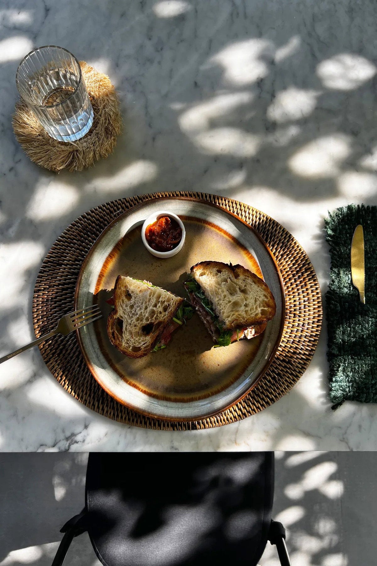De Colonial Ovale Placemat Naturel Bruin Bazar Bizar