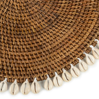 De Colonial Shell Placemat Naturel Bruin Bazar Bizar
