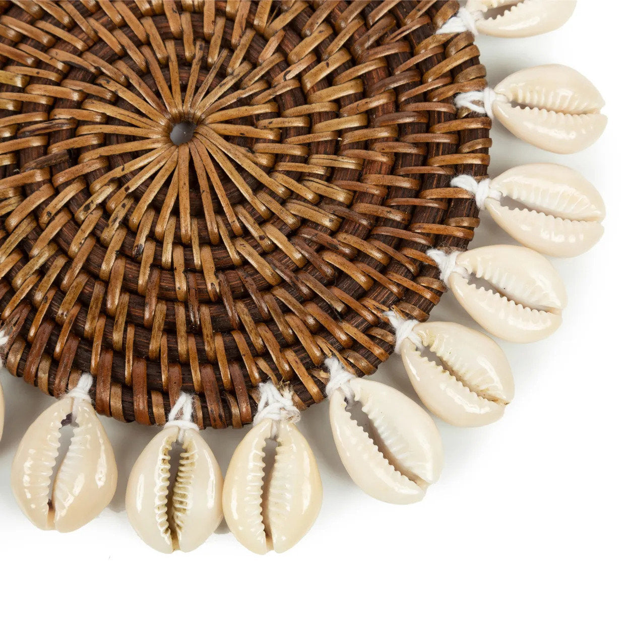 De Colonial Shell Onderzetter Naturel Bruin Bazar Bizar