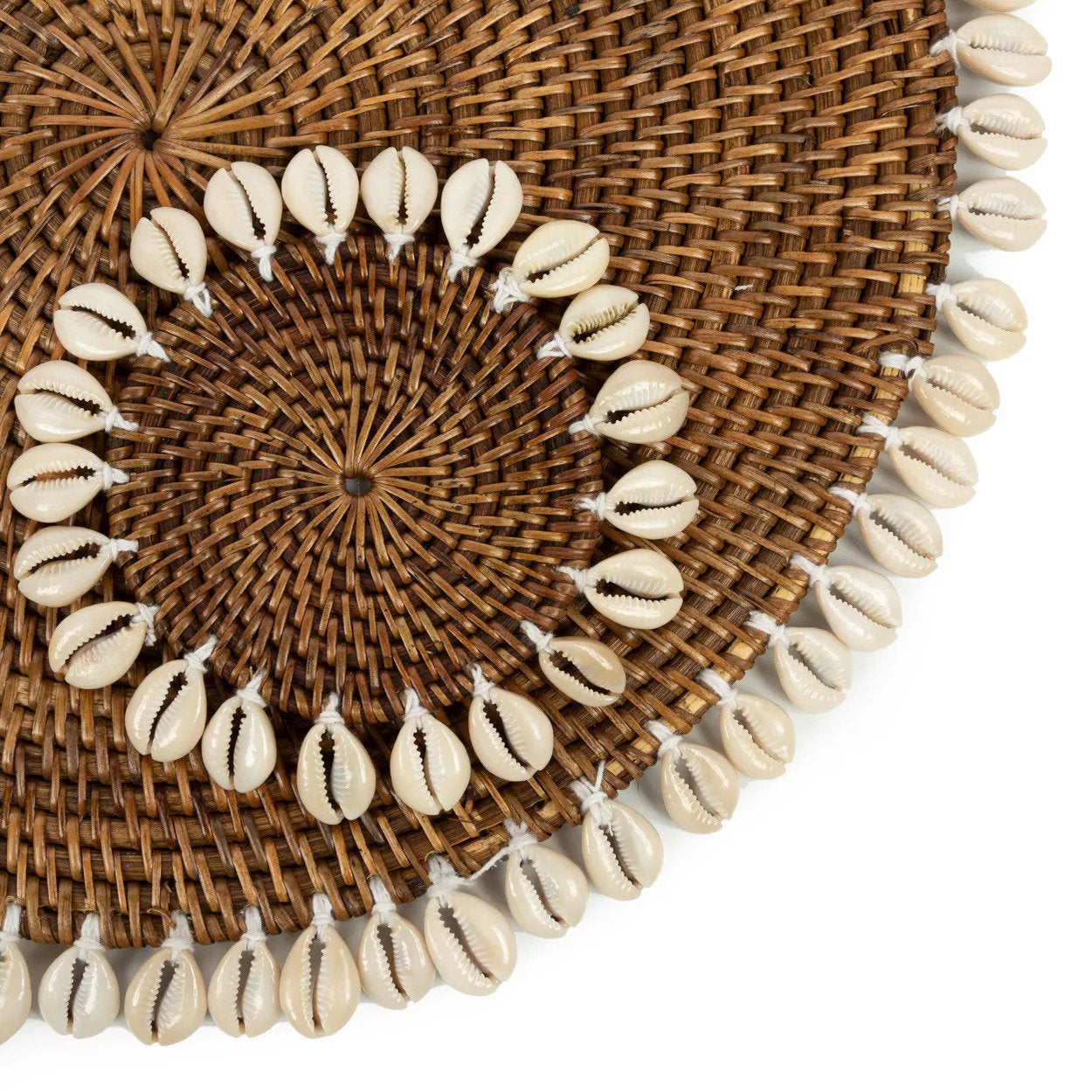 De Colonial Shell Onderzetter Naturel Bruin Bazar Bizar