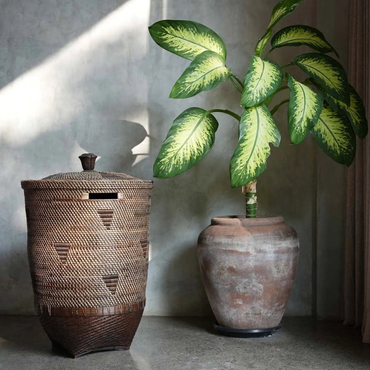 De Colonial Wasmand Naturel Bruin XL