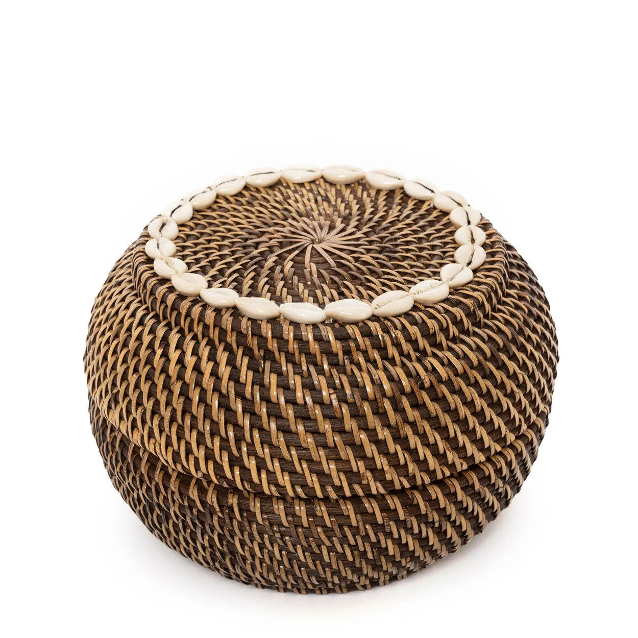 De Colonial Peek-a-Boo Mand Naturel Small Bruin Bazar Bizar