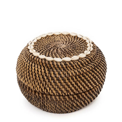 De Colonial Peek-a-Boo Mand Naturel Small Bruin Bazar Bizar