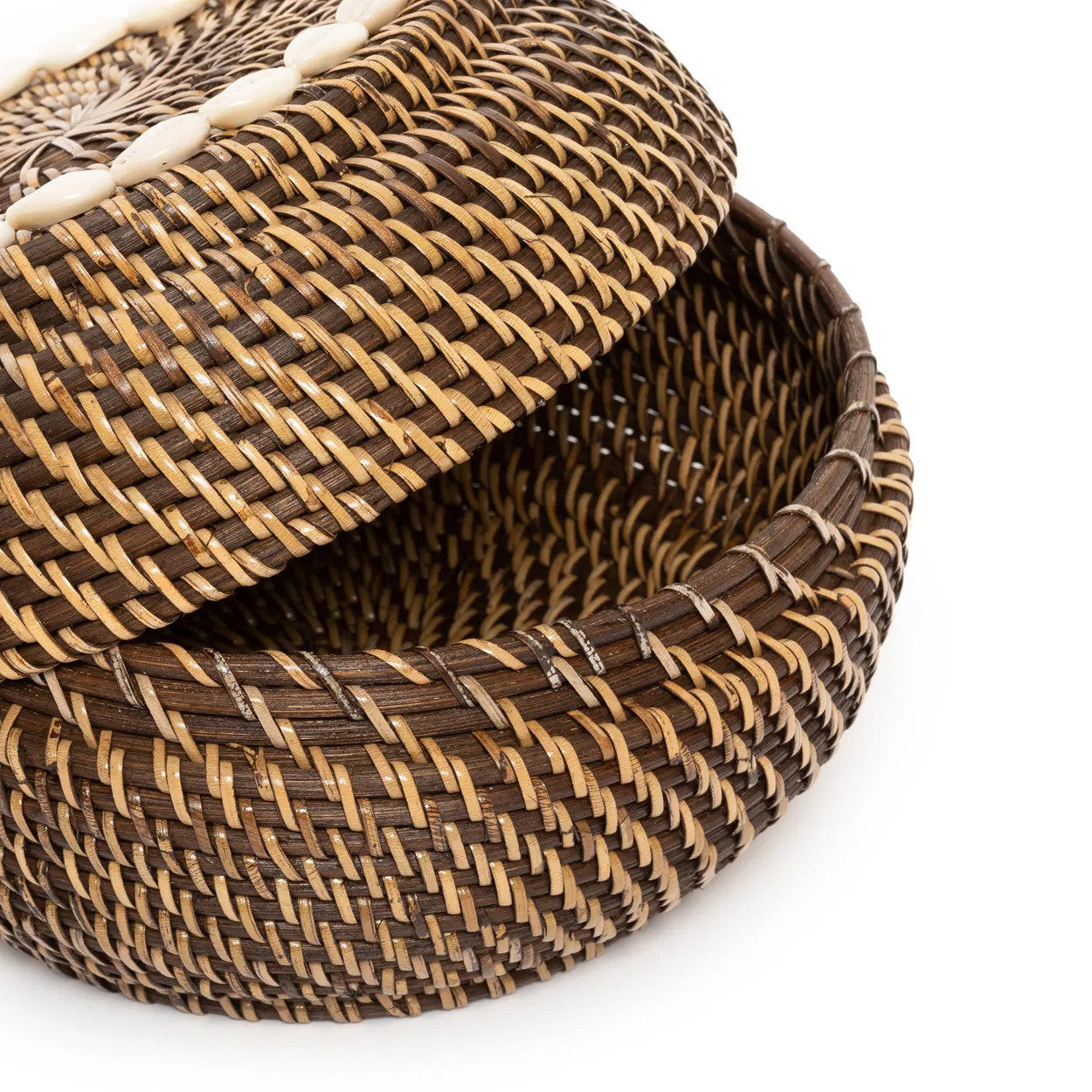 De Colonial Peek-a-Boo Mand Naturel Small Bruin Bazar Bizar