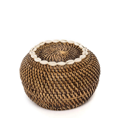 De Colonial Peek-a-Boo Mand Naturel Medium Bruin Bazar Bizar