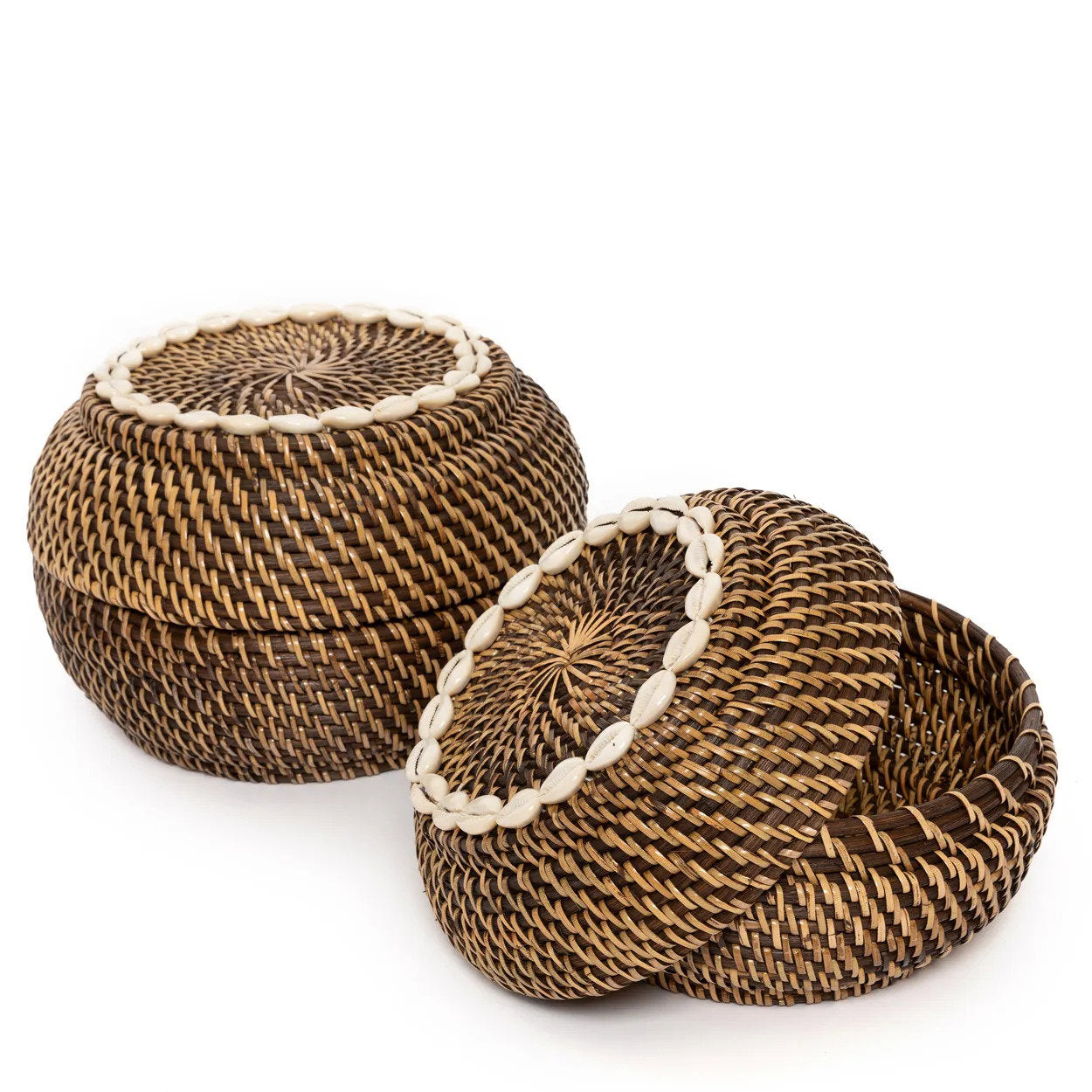 De Colonial Peek-a-Boo Mand Naturel Medium Bruin Bazar Bizar