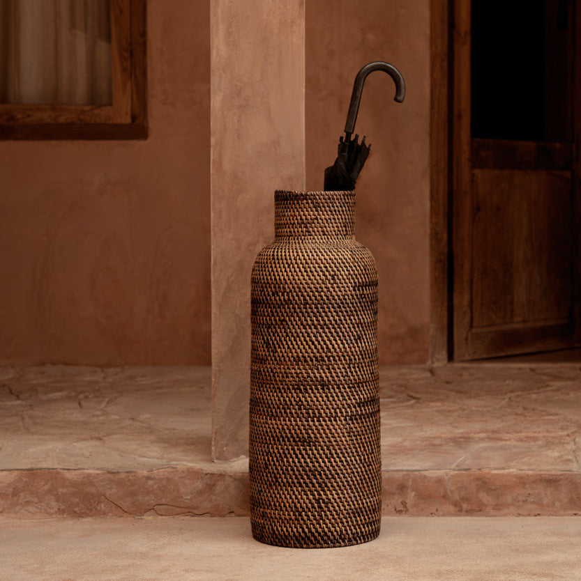 De Colonial Paraplu Mand Naturel Bruin Bazar Bizar