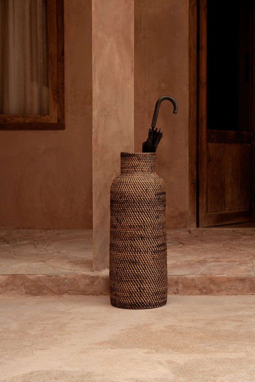 De Colonial Paraplu Mand Naturel Bruin Bazar Bizar