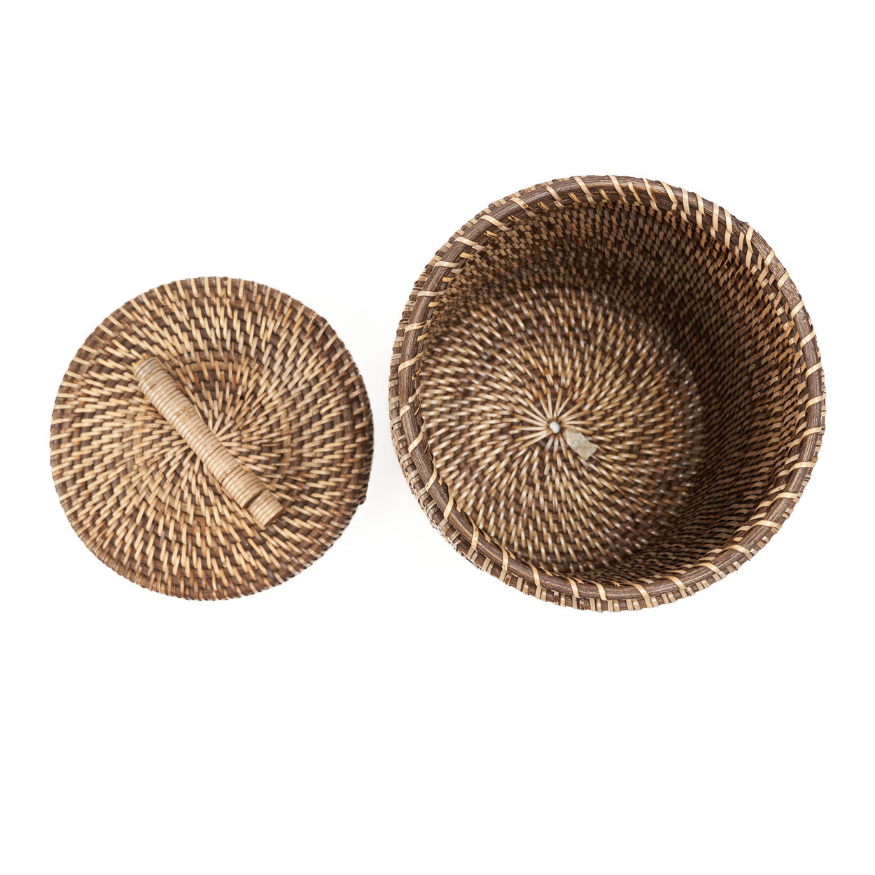 De Rattan Mand Hoog - Natuurlijk Bruin Bazar Bizar