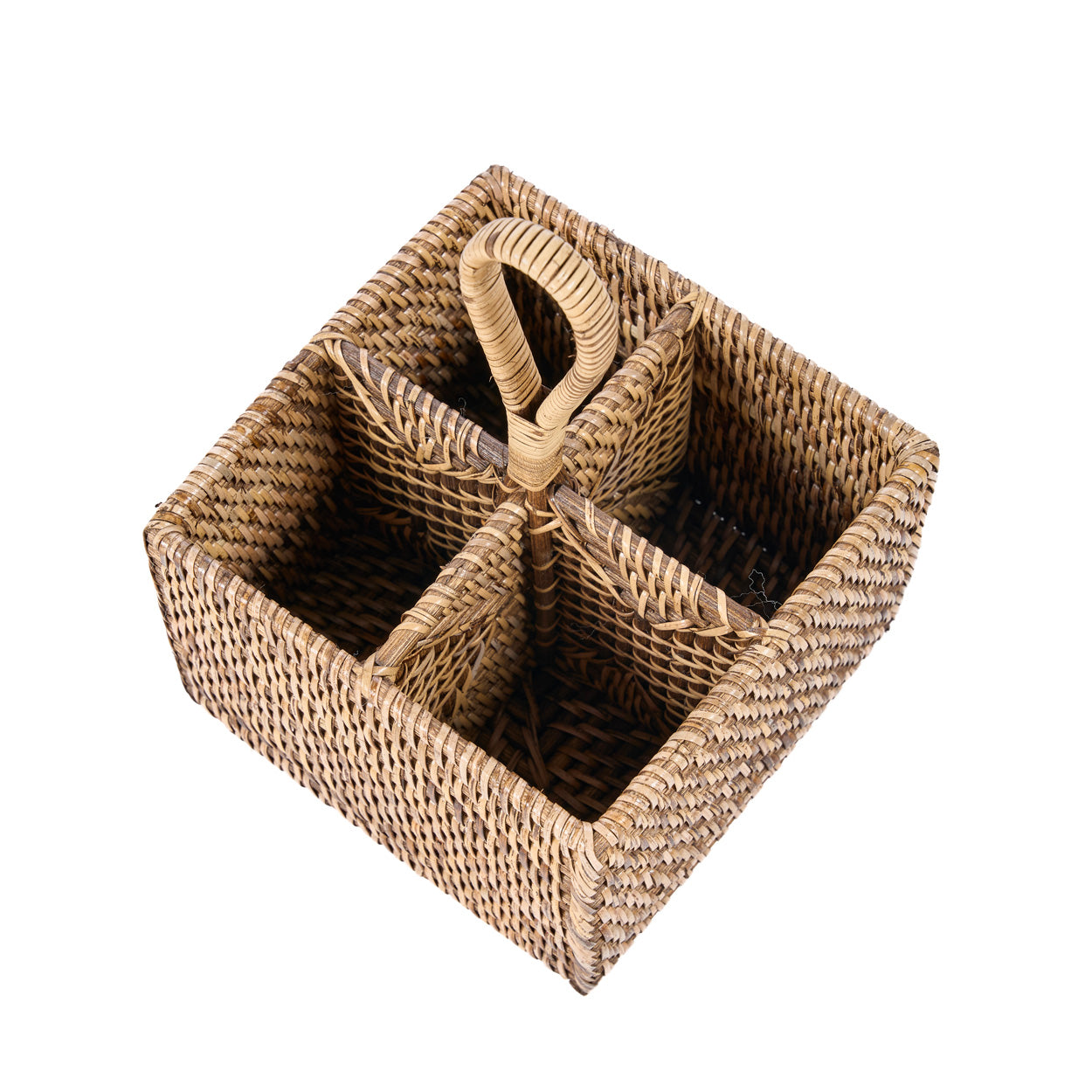 De Rattan Bestekhouder N°4 Natuurlijk Bruin Bazar Bizar
