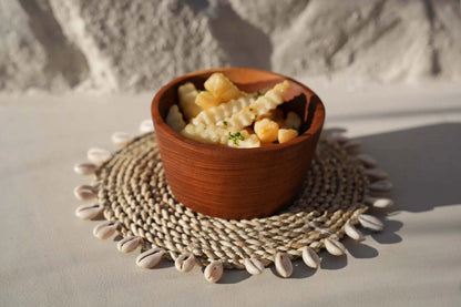 De Raffia Schelp Pannenonderzetter