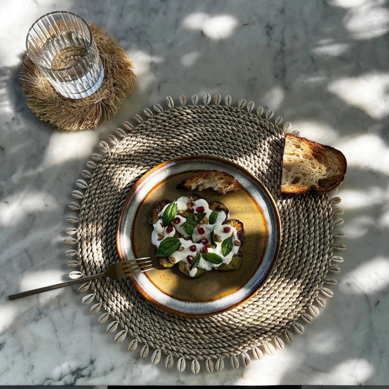 De Seagrass Shell Placemat - Naturel