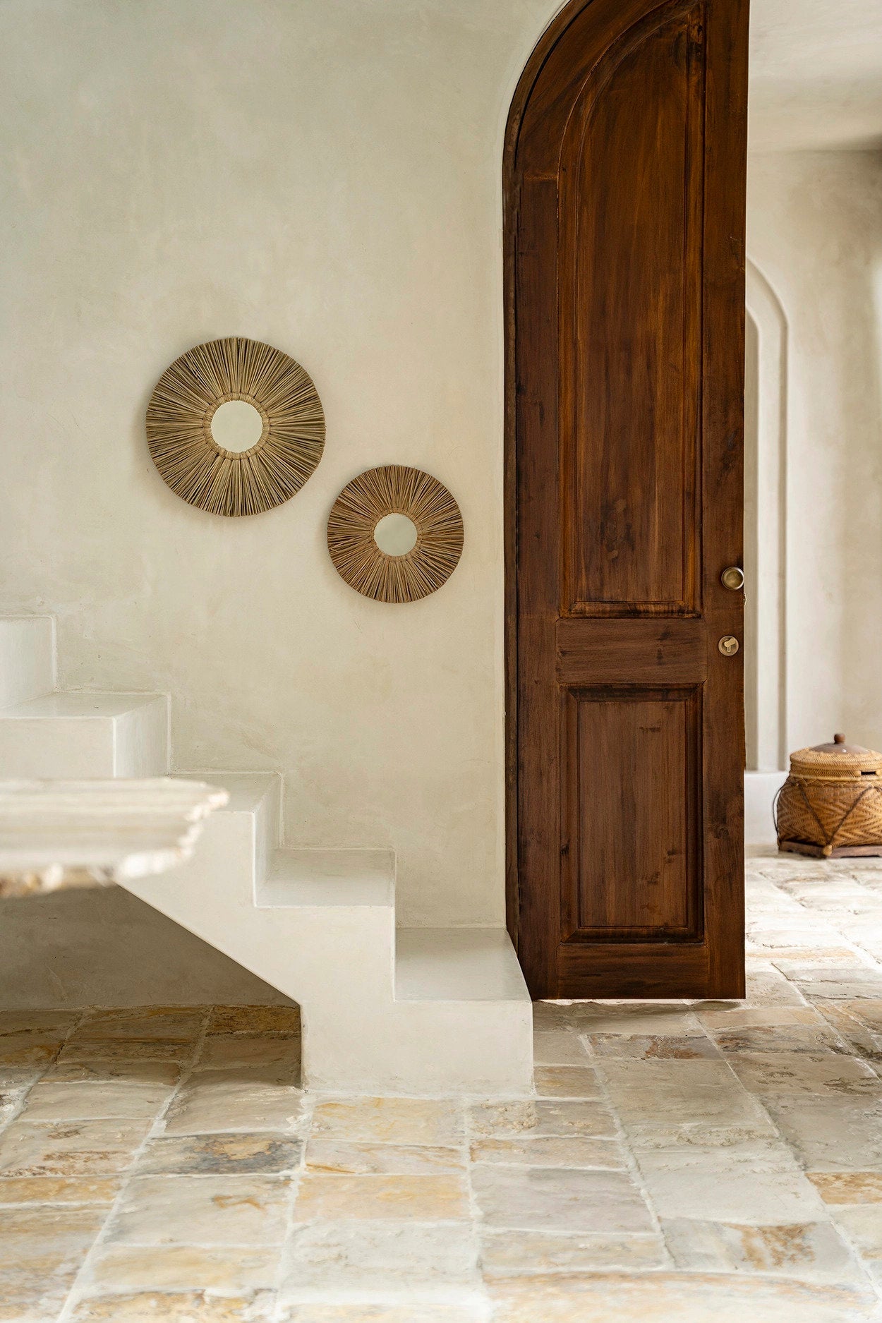 De Alang Alang Spiegel - Naturel - L 50x50cm