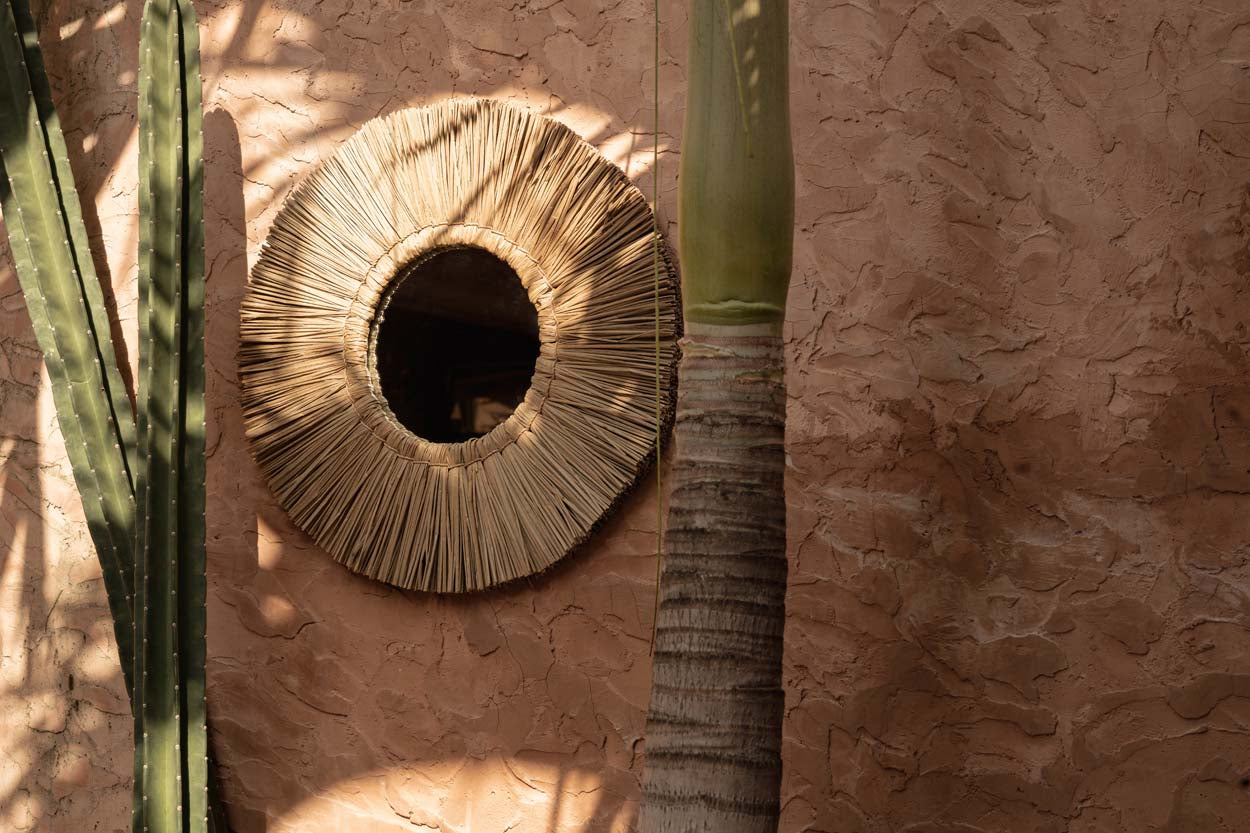 De Alang Alang Spiegel - Naturel - L 50x50cm