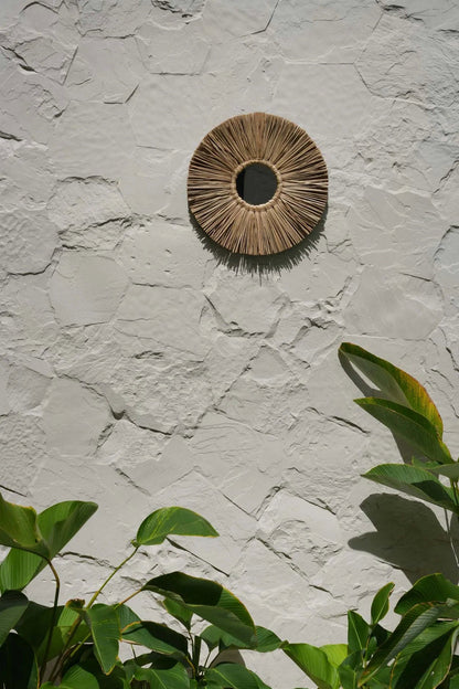 De Alang Alang Spiegel - Naturel - S 35x35cm