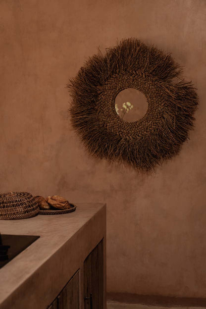 De Early Monday Spiegel - Naturel 75x75cm