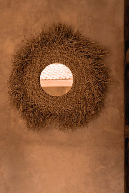 De Early Monday Spiegel - Naturel 75x75cm