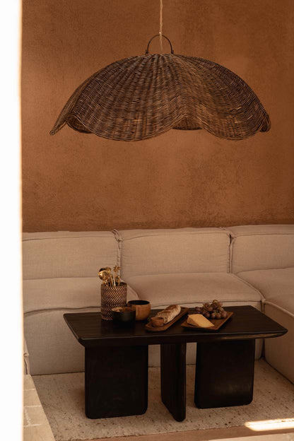 De Wave Hanglamp - Donker Noten - Large  Bazar Bizar