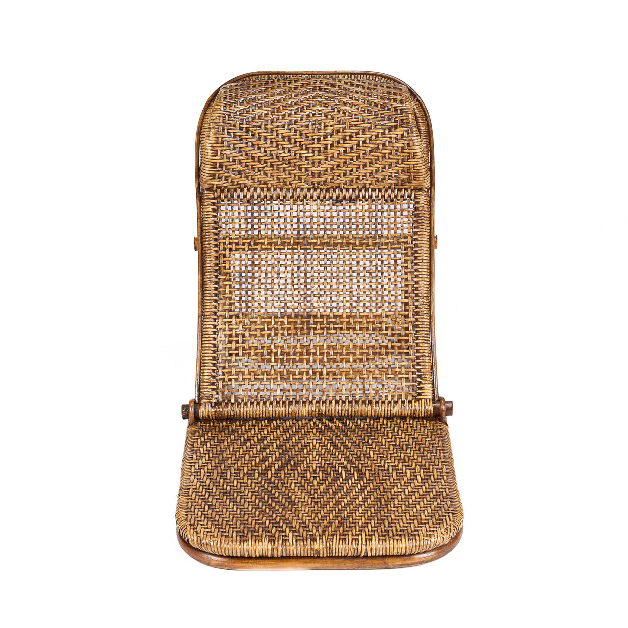 De Rattan Vloer Lounger - Donker Noten