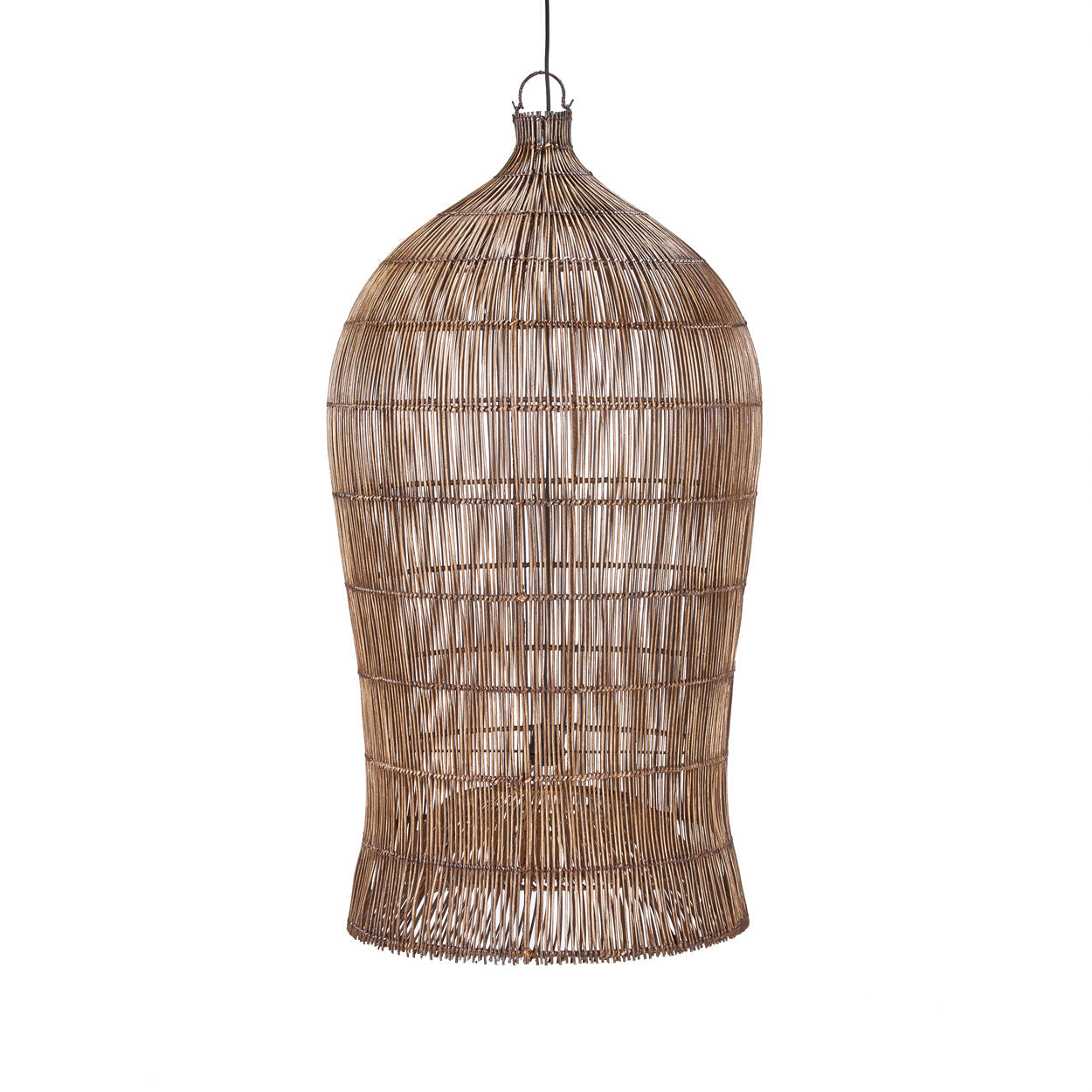 De Woven Bell Hanglamp Donker Walnoot XL