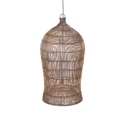 De Woven Bell Hanglamp Donker Walnoot XL