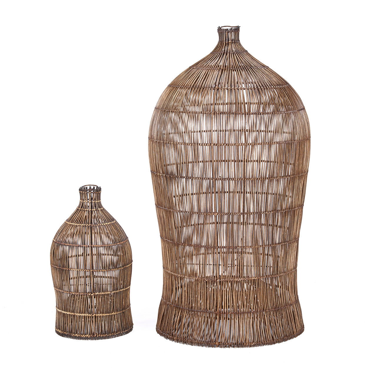 De Woven Bell Hanglamp Donker Walnoot XL