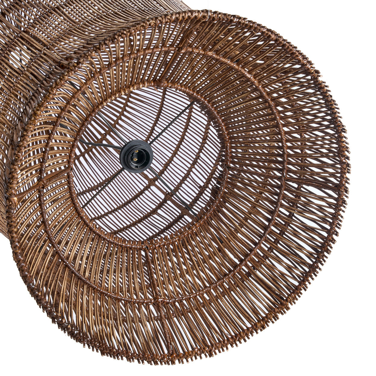 De Woven Bell Hanglamp Donker Walnoot XL