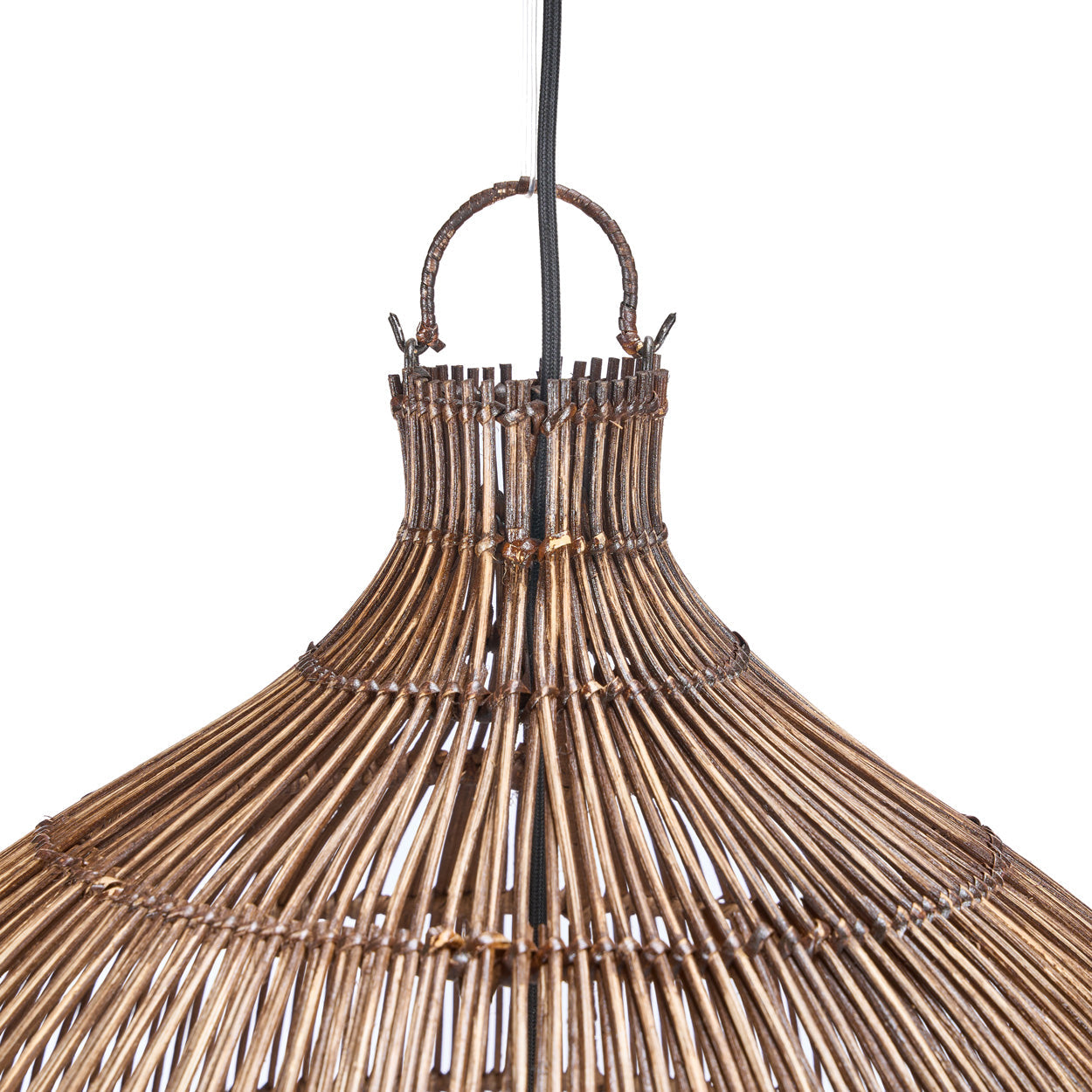 De Woven Bell Hanglamp Donker Walnoot XL