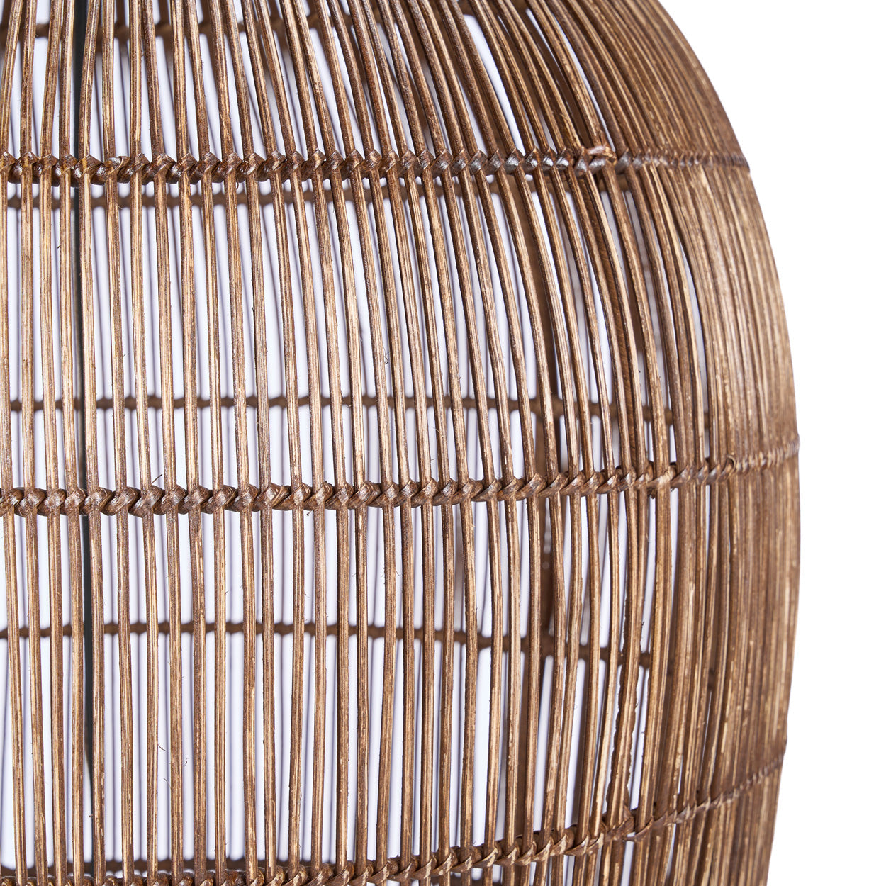 De Woven Bell Hanglamp Donker Walnoot XL