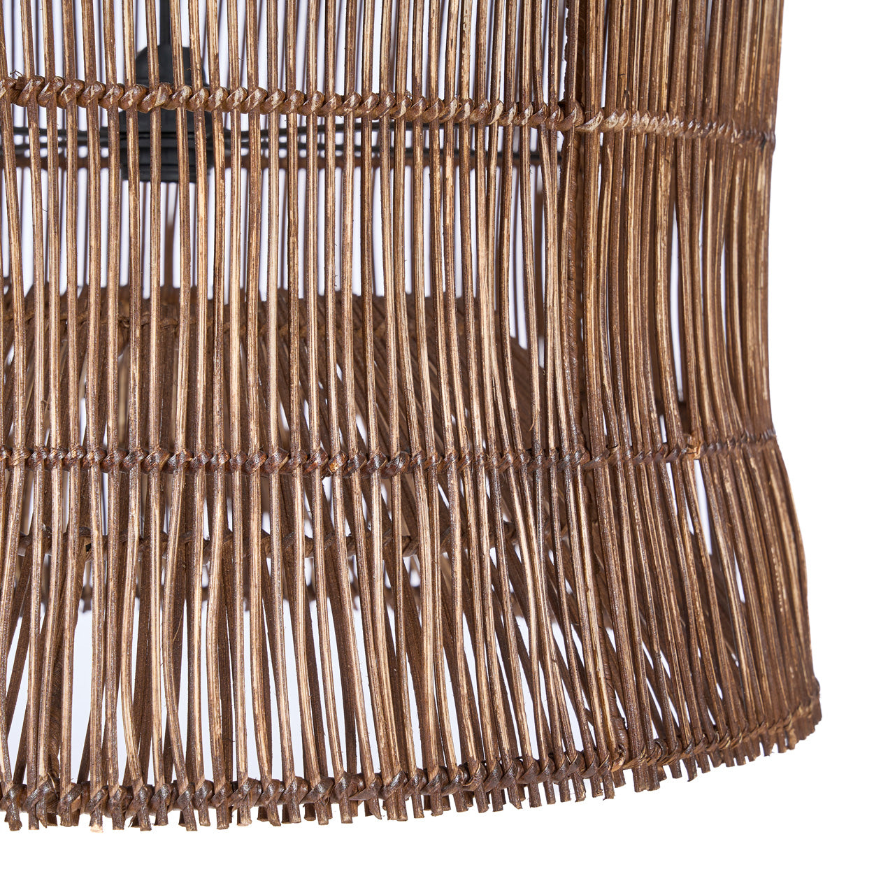 De Woven Bell Hanglamp Donker Walnoot XL