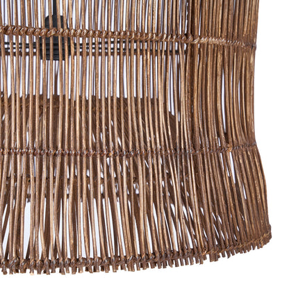 De Woven Bell Hanglamp Donker Walnoot XL