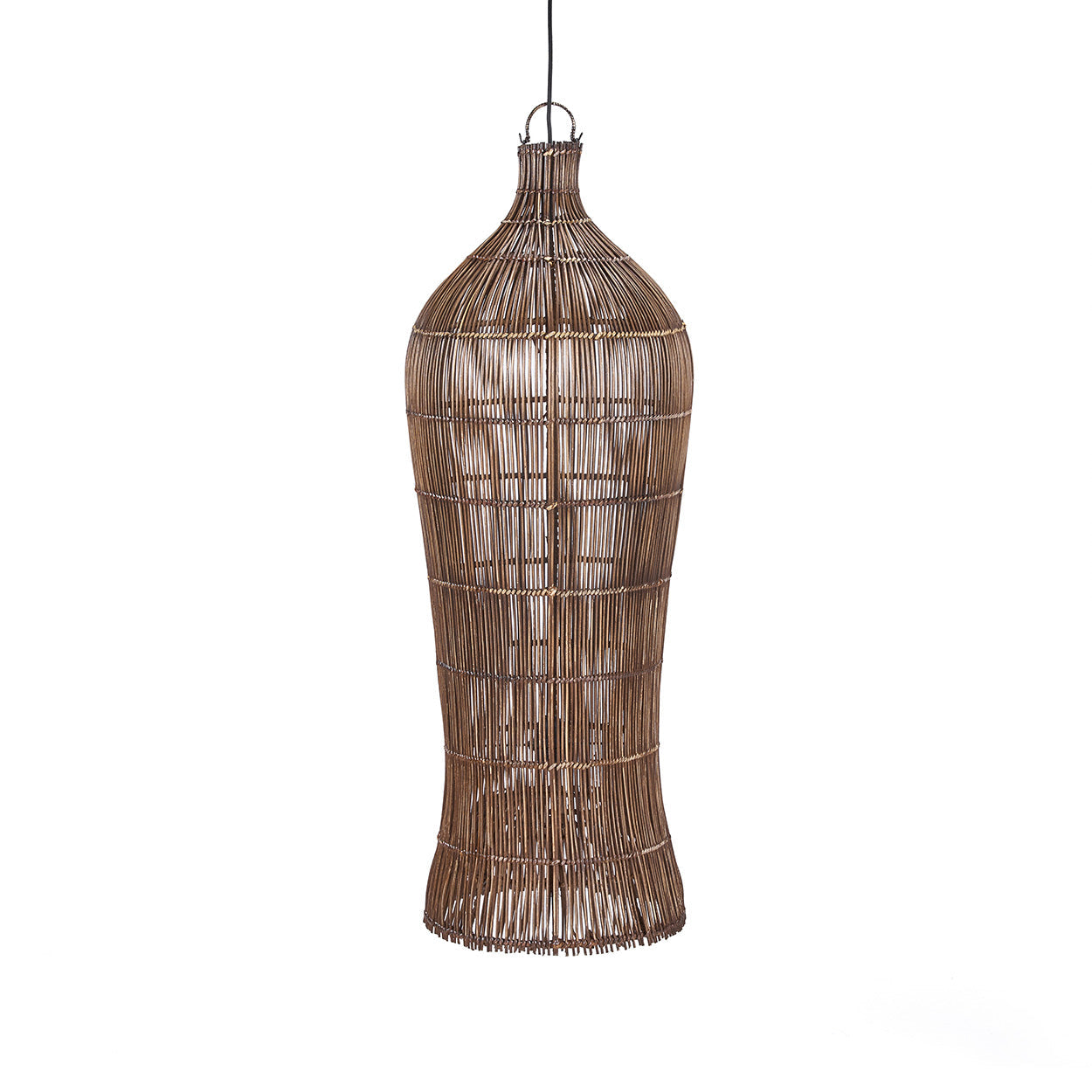 De Oasis Tower Hanglamp Donker Walnoot XL Bazar Bizar