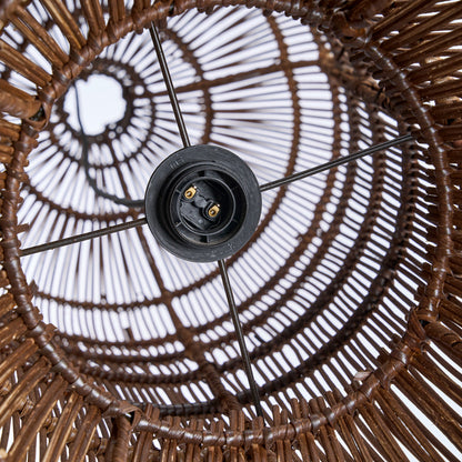 De Oasis Tower Hanglamp Donker Walnoot XL Bazar Bizar