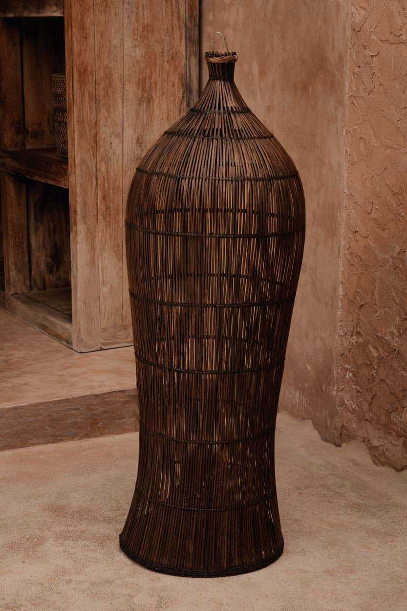 De Oasis Tower Hanglamp Donker Walnoot XL Bazar Bizar