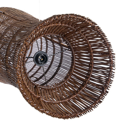De Oasis Tower Hanglamp Donker Walnoot XL Bazar Bizar