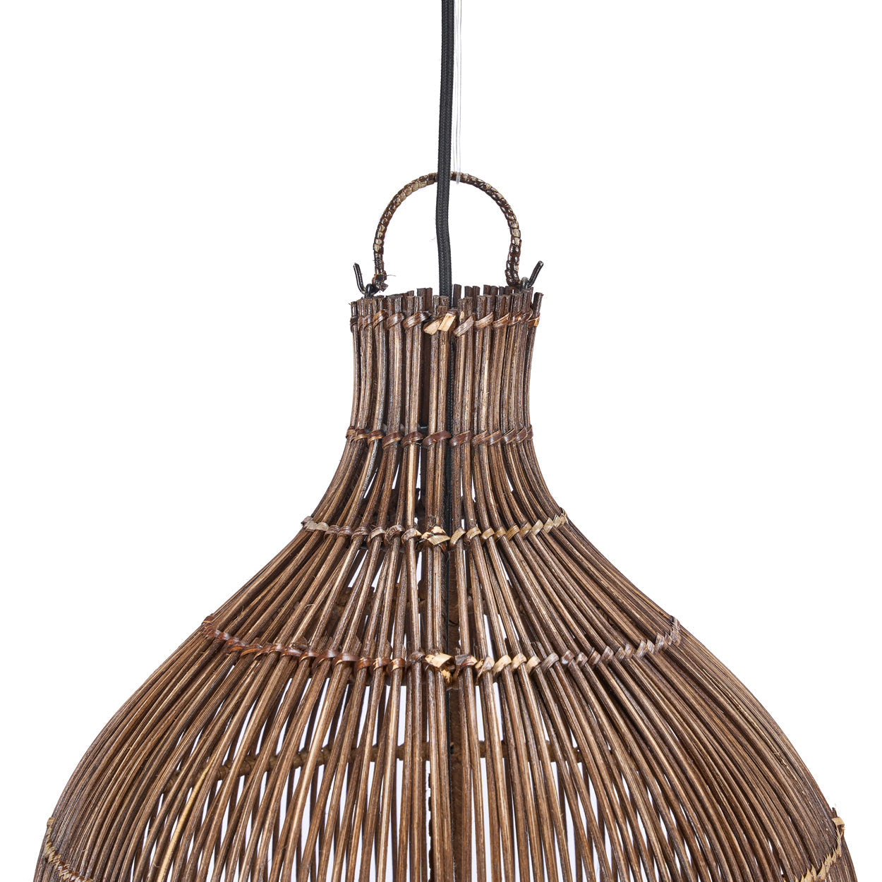 De Oasis Tower Hanglamp Donker Walnoot XL Bazar Bizar