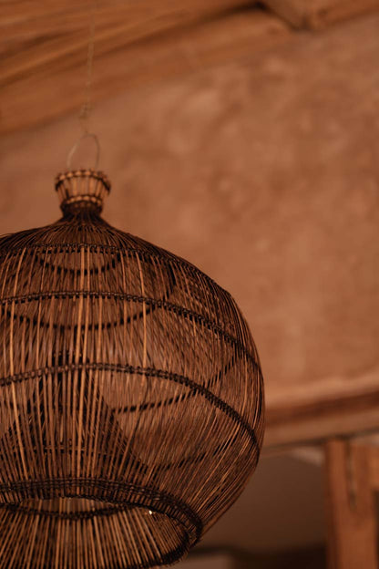 De Desert Gourd Hanglamp Donker Walnoot Medium Bazar Bizar
