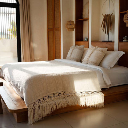 De Gypsy Bedsprei - Naturel