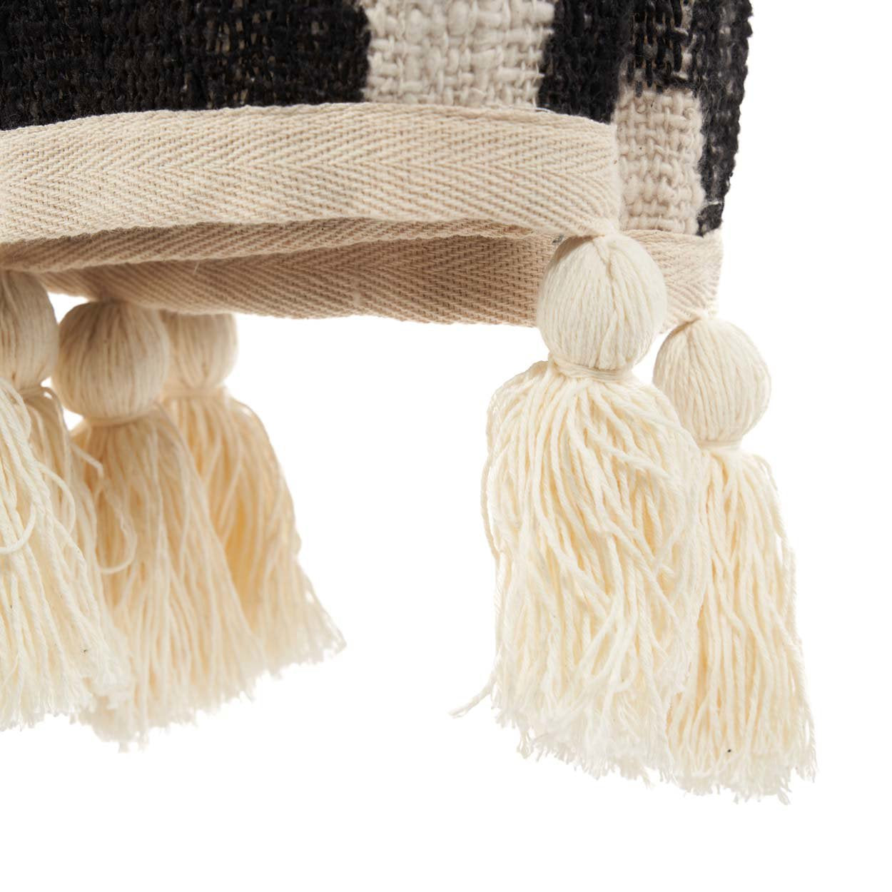 De Aztec Bedsprei/ Plaid - Naturel Zwart