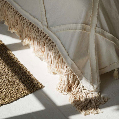 De Berber Bedsprei - Naturel