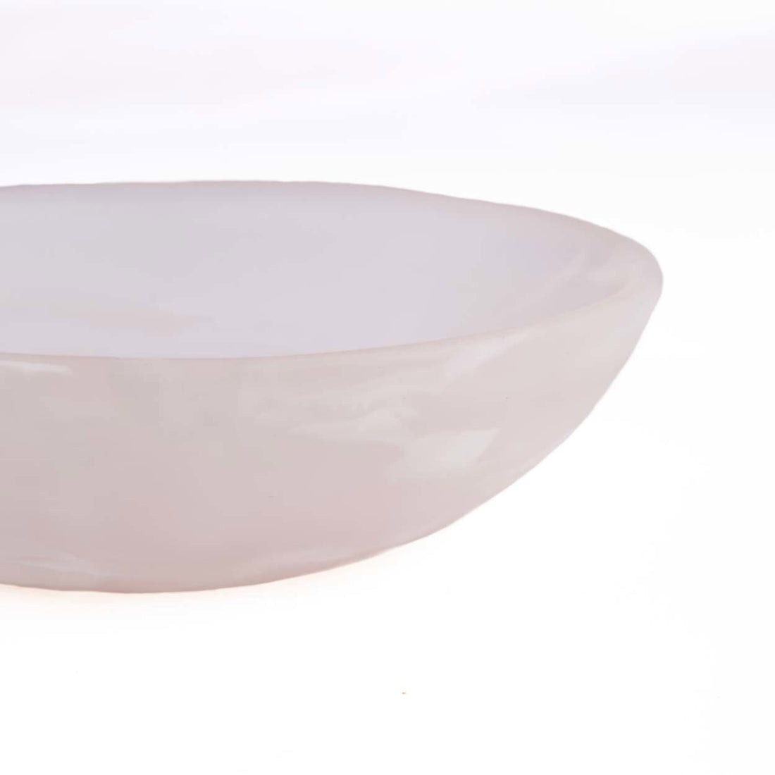De Resin Organic Kom Roze Wit Medium Bazar Bizar