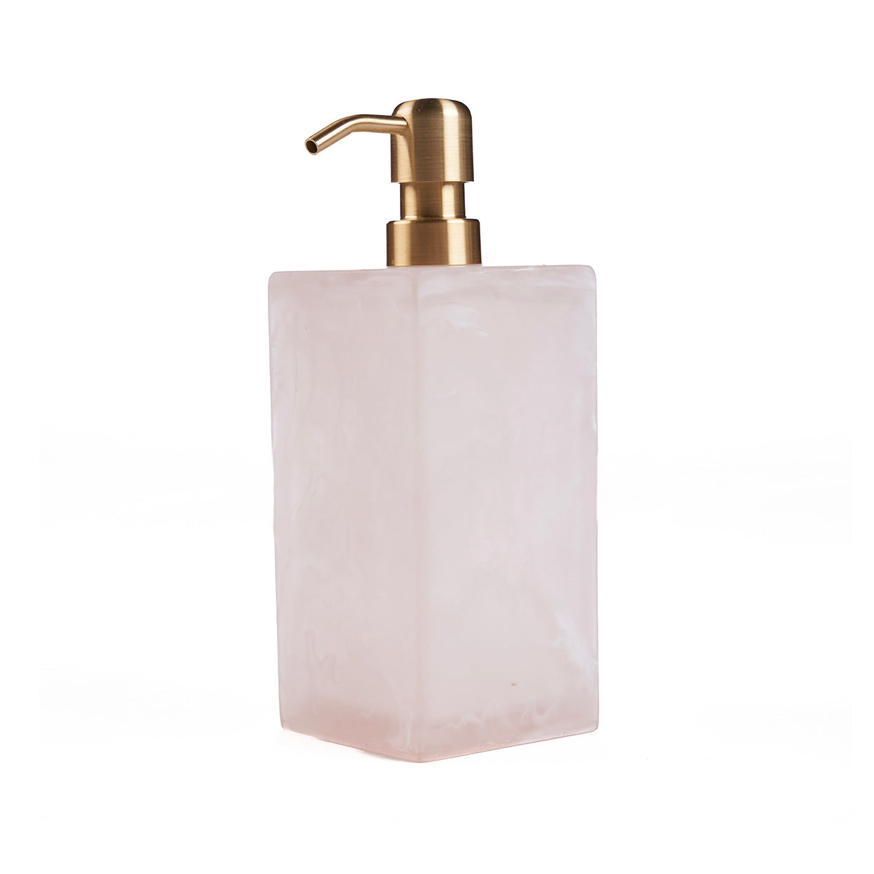 De Resin Zeepdispenser- Roze Wit Bazar Bizar