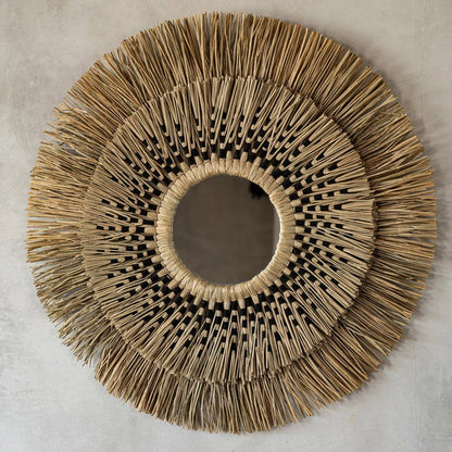 De Havana Spiegel - Naturel Zwart - L