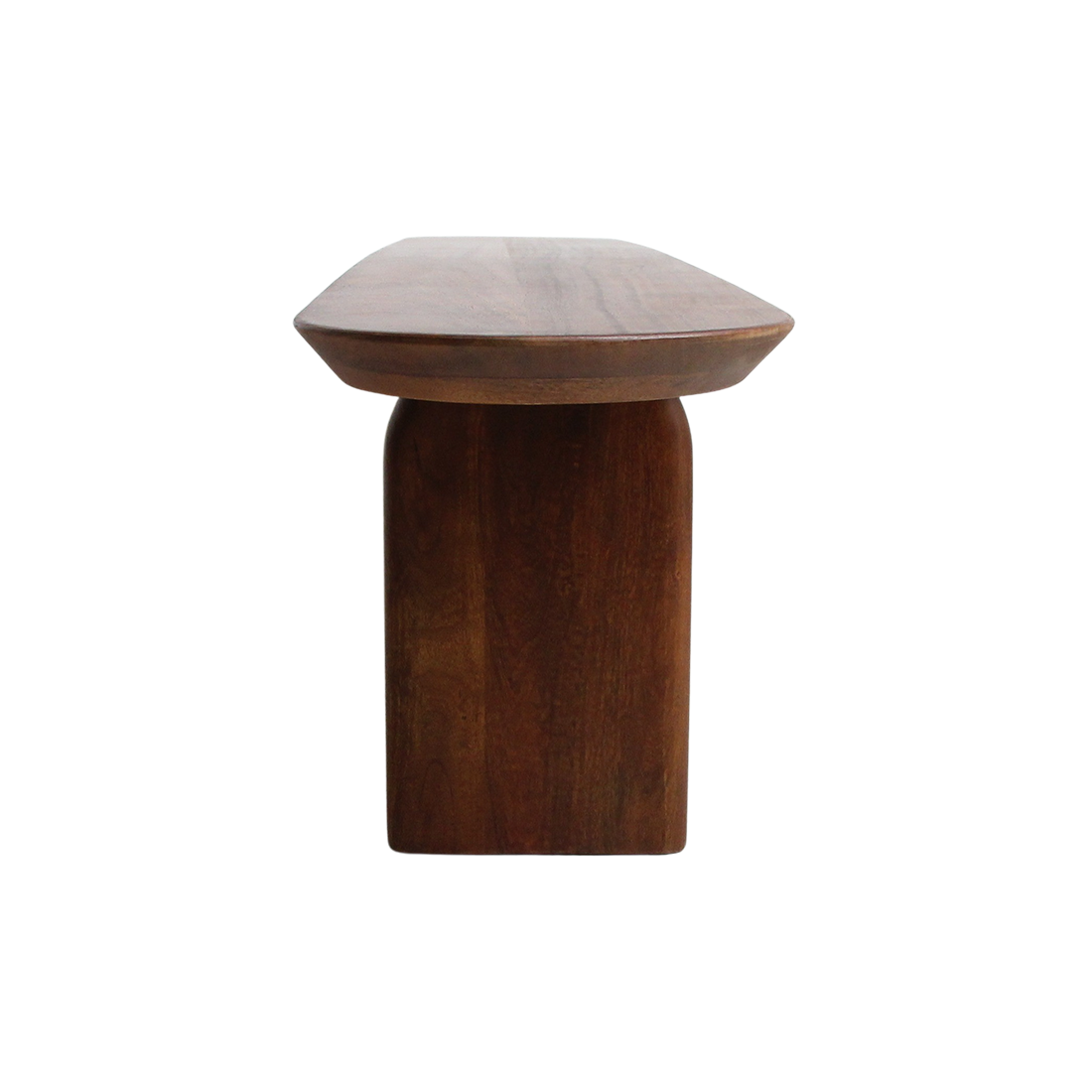 Eetkamerbank Bullnose Bruin Mangohout 180cm Raw Materials