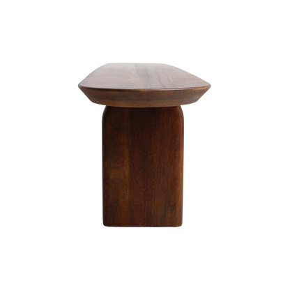 Eetkamerbank Bullnose Bruin Mangohout 180cm Raw Materials